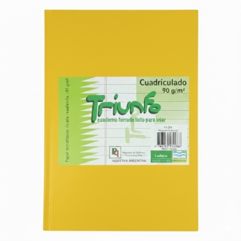 CUADERNO TRIUNFO 16X21 CUADRICULADO 50HJ