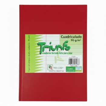 CUADERNO TRIUNFO 16X21 CUADRICULADO 98HJ