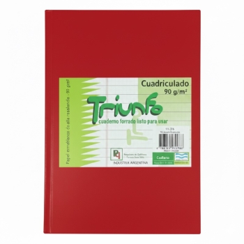 CUADERNO TRIUNFO 16X21 CUADRICULADO 50HJ
