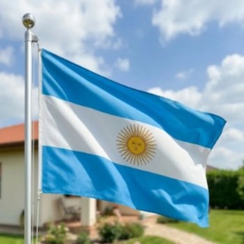 BANDERA CEREMONIA ARGENTINA JARDIN 45X70