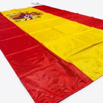 BANDERA DE ESPAÑA 90X150 FLAMEO CON ATRI