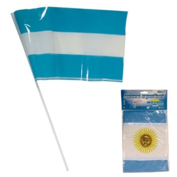Banderita Plastica N 3 Argentina 15x21