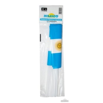 Banderita Plastica N 4 Argentina 17x24