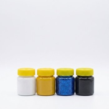 Kit mundial x4 temperas metallic guache