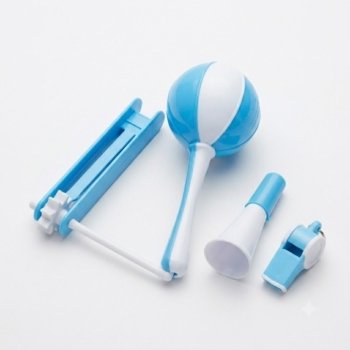 Kit sonido argentina x4 (maraca-matraca-