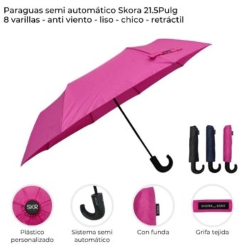 Paraguas skora semi automatico 21.5" 411