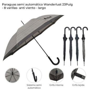 Paraguas wanderlust semi automatico 21.5
