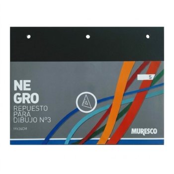 Repuesto n 3 muresco dibujo negro