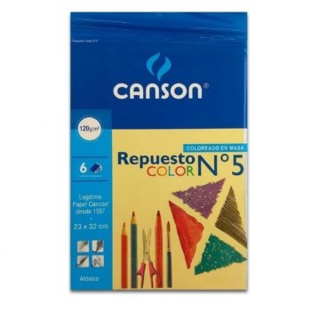 Repuesto n 5 canson color 23x32 cm