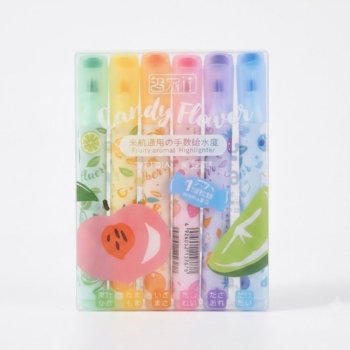 Resaltador candy flavor + sello + aroma