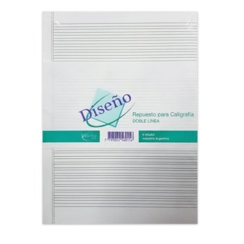 Repuesto caligrafia n°3 diseño rayado di